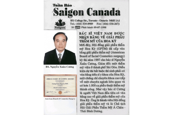 Bác sỹ Việt Nam duy nhất nhận bằng American Board of Cosmetic Surgery